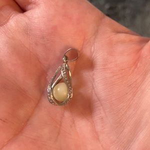 Never worn mermaid tear pendant